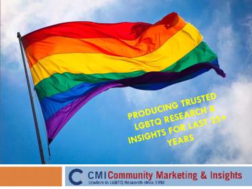 CMI's LGBT Research, Panel and Conferences