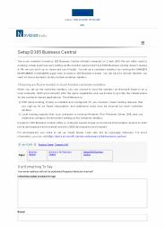 Setup D365 Business Central