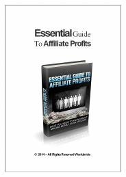 Essential Guide To Affiliate Profits
