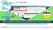 Most Common Error in Quickbooks and their solutions