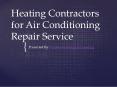 HVAC Contractors for Air Conditioning, Heating and Cooling Repairs in NJ PowerPoint PPT Presentation