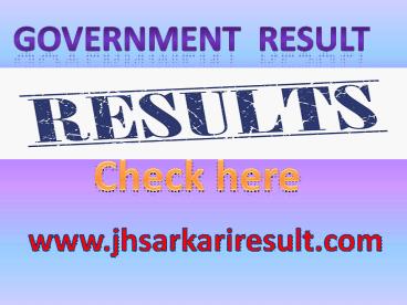 Latest Government Results (34)