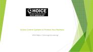 Access Control Systems to Protect Your Business