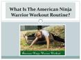 What Is The American Ninja Warrior Workout Routine? PowerPoint PPT Presentation