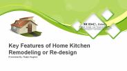 Key Features of Home Kitchen Remodeling or Re-design