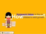 How Homework Helper is Key to Children Skill Growth