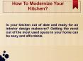 How To Modernize Your Kitchen PowerPoint PPT Presentation