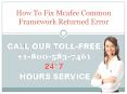 how to fix mcafee common framework returned error PowerPoint PPT Presentation