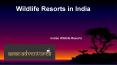 Wildlife Resorts in India
