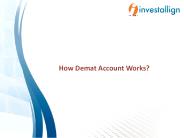 How Demat Account Works? – Investallign