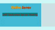 Onlive Server - Robust UAE Dedicated Server Hosting Plans