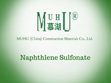 Naphthalene Sulfonate | water reduction in concrete