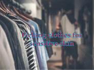 picking clothes for sensitive clothes