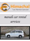 manali car rental services PowerPoint PPT Presentation