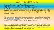 Automotive LED lights