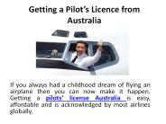 Getting a Pilot’s Licence from Australia