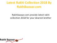 Rakhibazaar.com Brings Latest Rakhi collection 2018