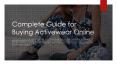 Complete Guide for Buying Activewear Online