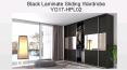 Black Laminate Sliding Wardrobe YG17-HPL02 PowerPoint PPT Presentation