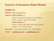 Exporter of Gemstone Basin Blupier