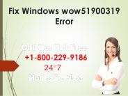 fix windows wow51900319 error