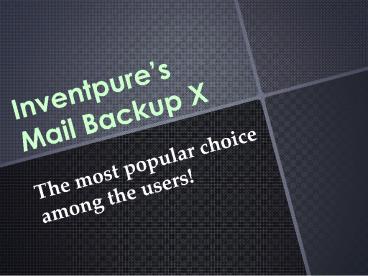 Backup Thunderbird Mac