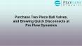 Purchase Two Piece Ball Valves, and Brewing Quick Disconnects at Pro Flow Dynamics PowerPoint PPT Presentation