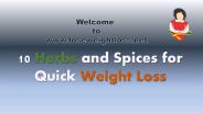 Herbs and Spices for Quick Weight Loss