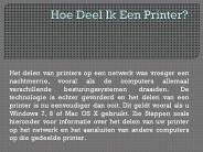 Hoe Deel Ik Een Printer?