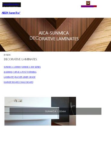 Decorative Laminates Sheets - Aica Sunmica