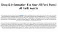Looking For Ford Parts Online! Get All Ford Ignition Coil, Ford Accessories & More At Parts Avatar.ca