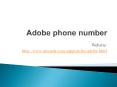 Adobe phone number PowerPoint PPT Presentation