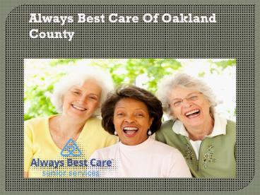 Home Care West Bloomfield