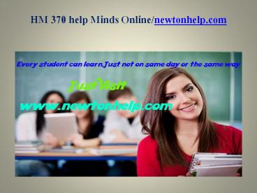HM 370 help Minds Online/newtonhelp.com