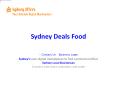 Sydney Deals Food (6) PowerPoint PPT Presentation