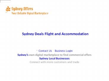 Sydney Deals Flight and Accommodation (7)