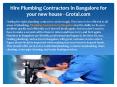 Plumbing Contractors in Bangalore PowerPoint PPT Presentation