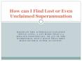 How can I Find Lost or Unclaimed Superannuation PowerPoint PPT Presentation