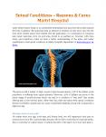 Spinal Conditions – Reasons & Cures - Maitri Hospital PowerPoint PPT Presentation