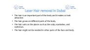 Laser hair removal in Dubai