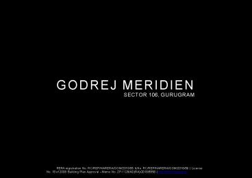 Godrej Meridien Brochure | Best Residential Property in Gurgaon