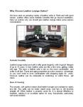 Why Choose Leather Lounge Suites? PowerPoint PPT Presentation