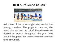 Best Surf Guide at Bali