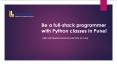 Be a full-stack programmer with Python classes in Pune! PowerPoint PPT Presentation