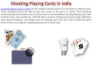 Cheating Playing Cards in India