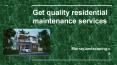 Get quality residential maintenance services PowerPoint PPT Presentation