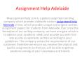 Assignment Help Adelaide PowerPoint PPT Presentation