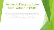 Romantic Places in Paris for Love Birds