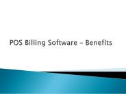 POS Billing Software – Benefits