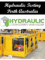 Hydraulic Testing Perth Australia